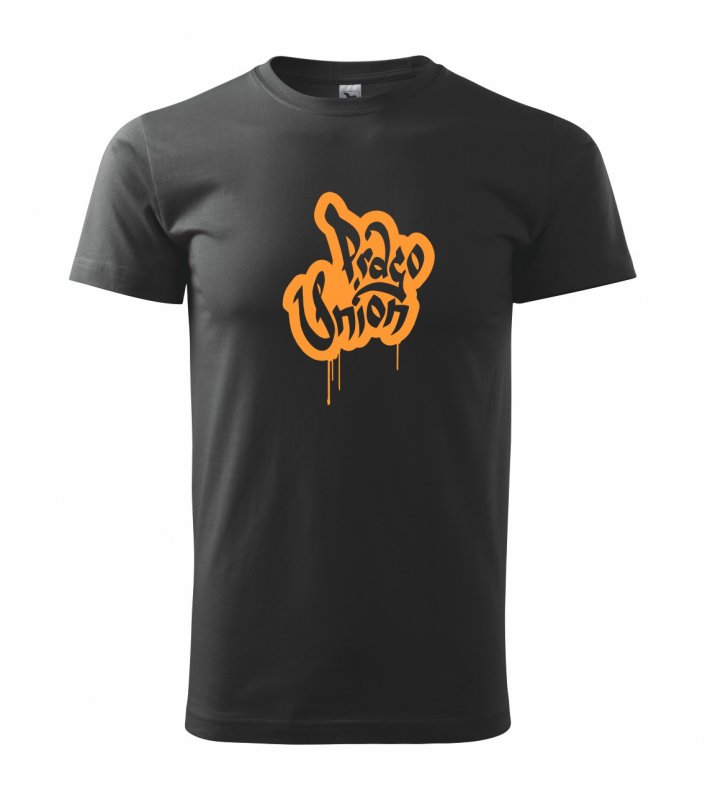 Triko Prago Union černé orange logo | Fanshop Prago Union